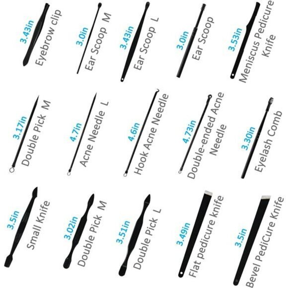 Manicure Set Professional Nail Clipper Kit-26 Pieces Stainless Steel Manicure - Picture 5 of 7